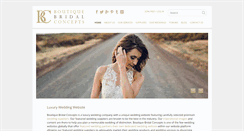 Desktop Screenshot of boutiquebridalconcepts.com